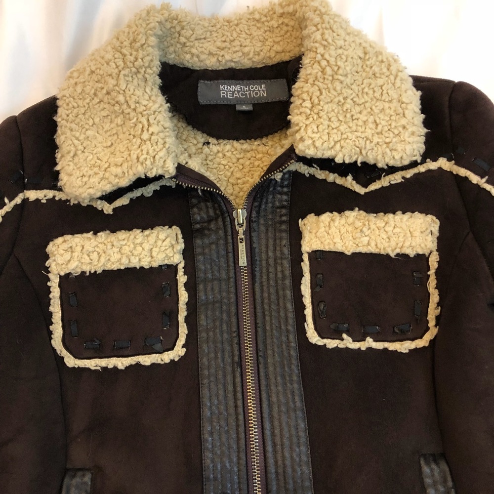 Kenneth Cole Reaction Sherpa jacket size small - Picture 3 of 7